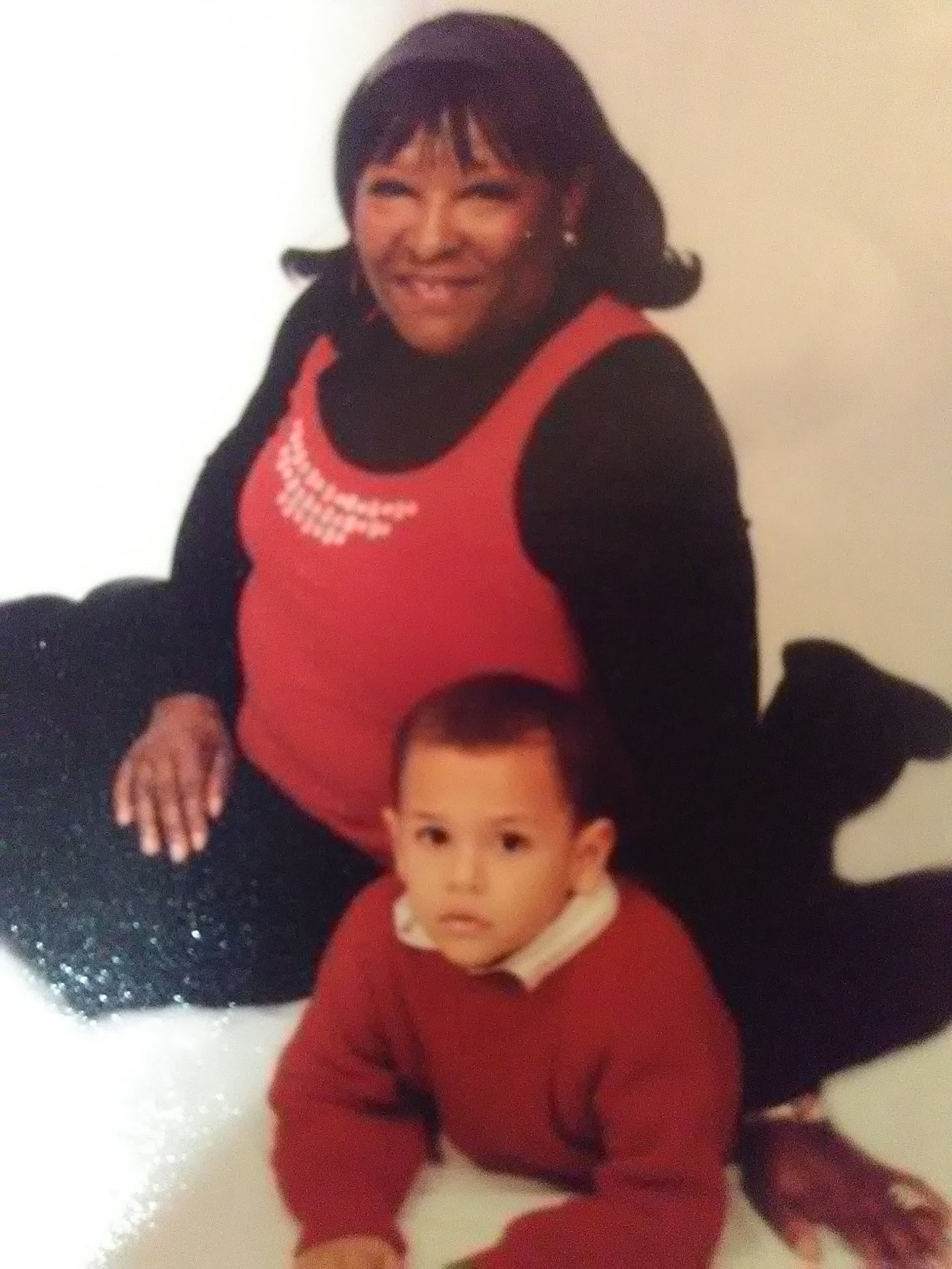 A portrait of Ms. Hagans and her grandson, Ray.