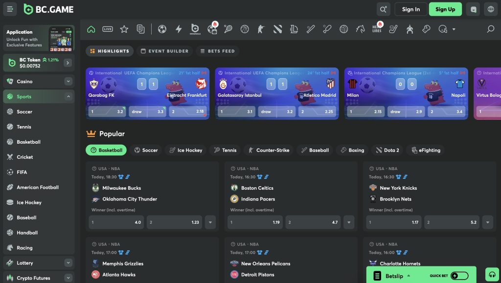 BC.Game Crypto Betting Site