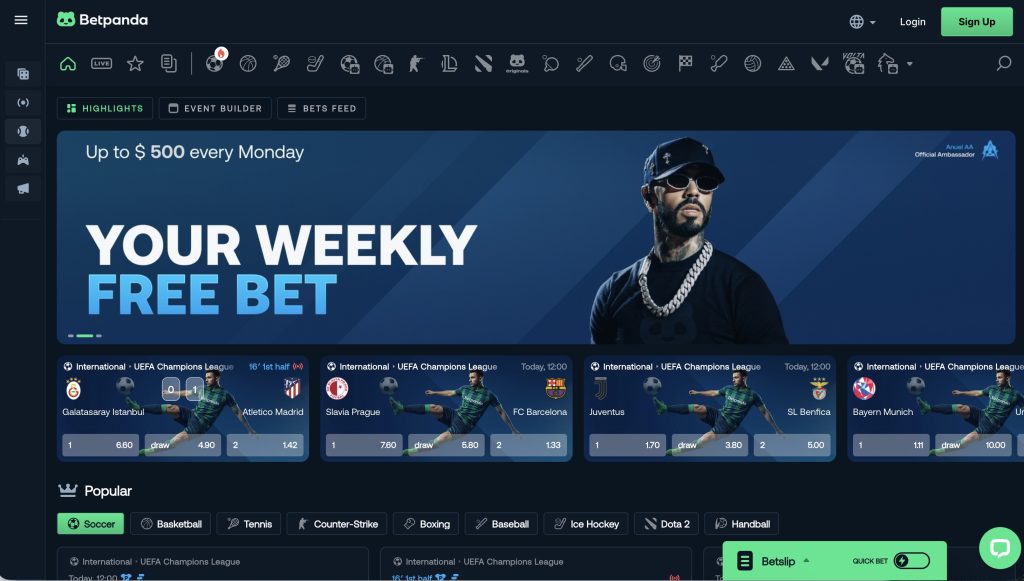 Betpanda crypto betting site